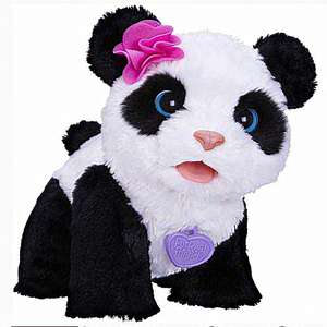 FurReal Friends Pom Pom Baby Panda  bear Plush 2013 Interactive Crawls plush toy